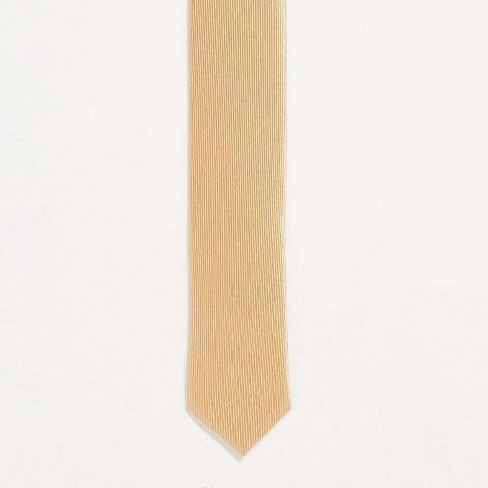 NWT Devils Advocate Super Skinny Tie in Cream MSRP $75